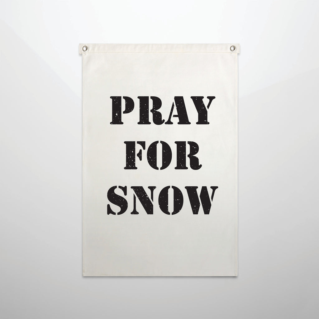 Pray For Snow Flag
