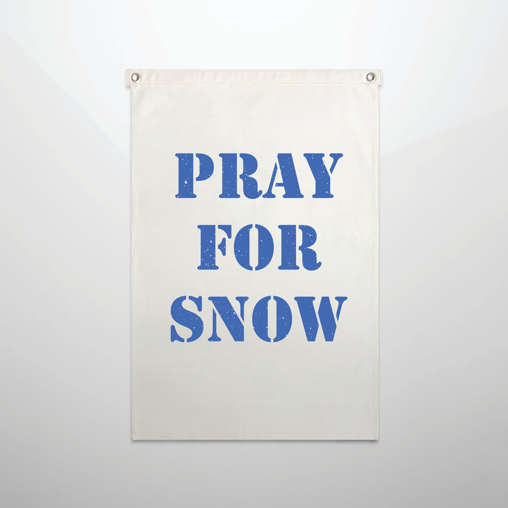 Pray For Snow Flag